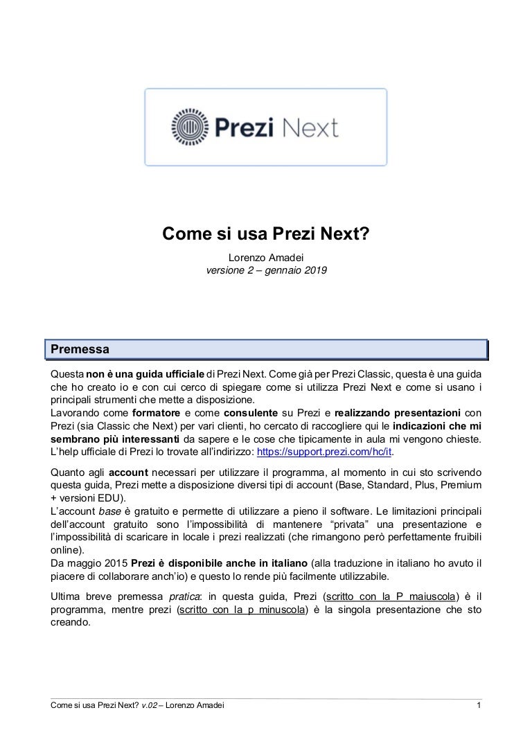 SCARICA PRESENTAZIONE PREZI IN PDF